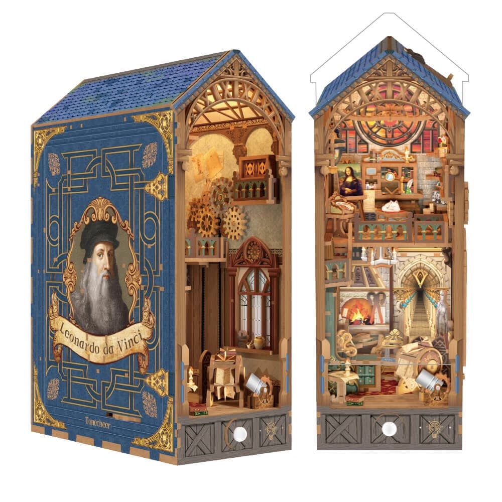 3D Wooden Puzzle DIY Book Nook Kit (Leonardo da Vinci)