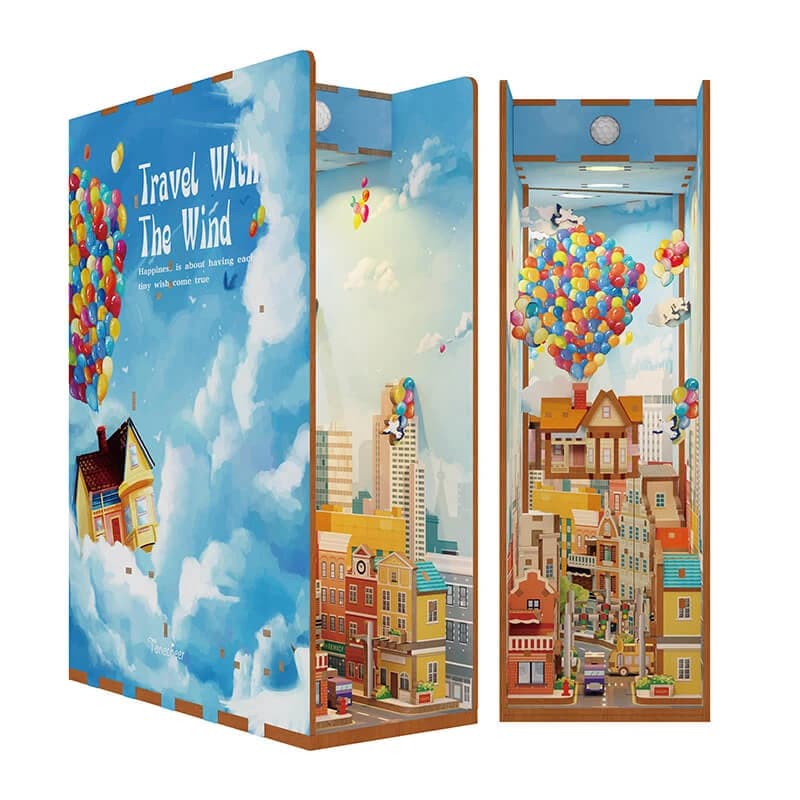 3D Wooden Puzzle DIY Book Nook Kit (Travel with the Wind)