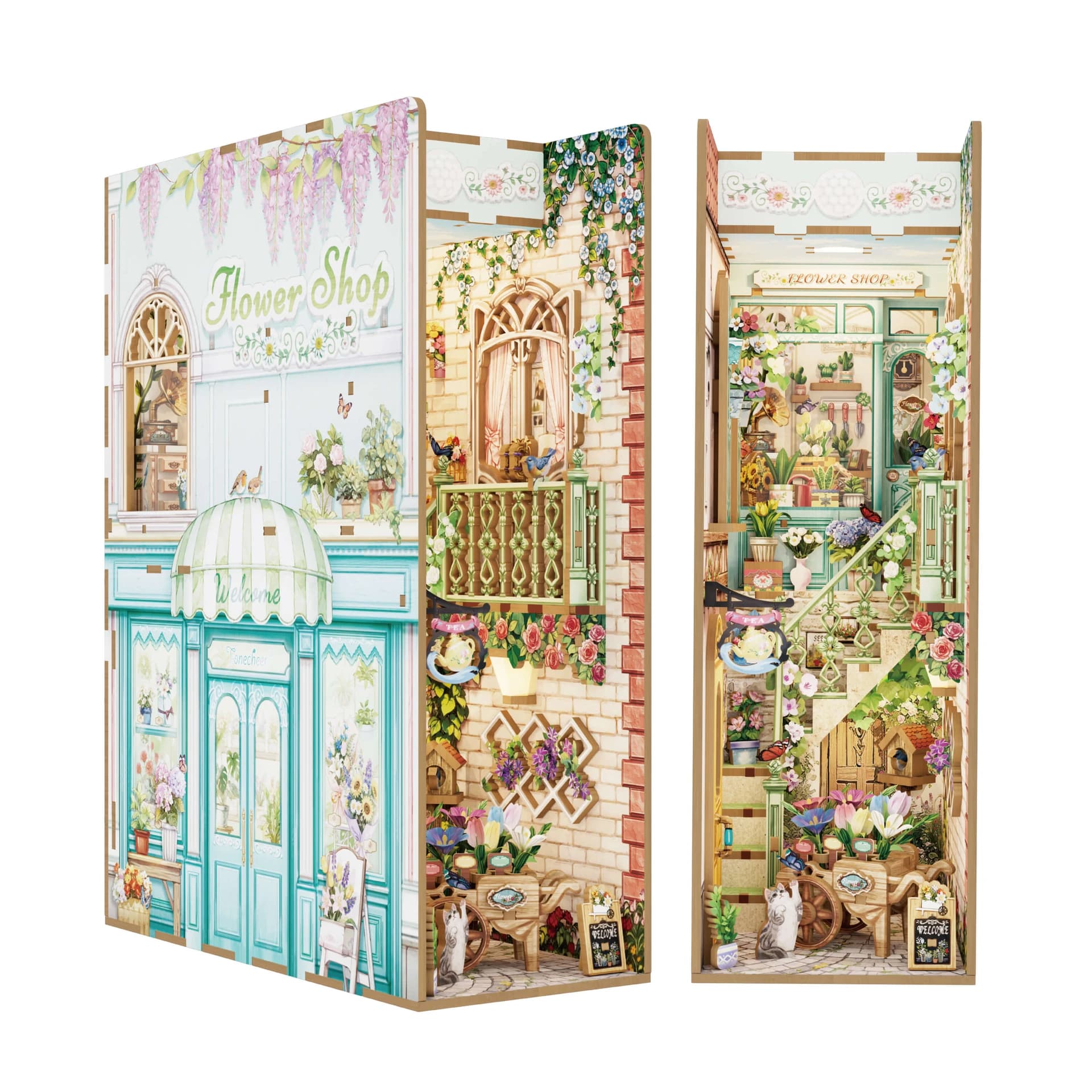 3D Wooden Puzzle DIY Book Nook Kit (Flower Shop)