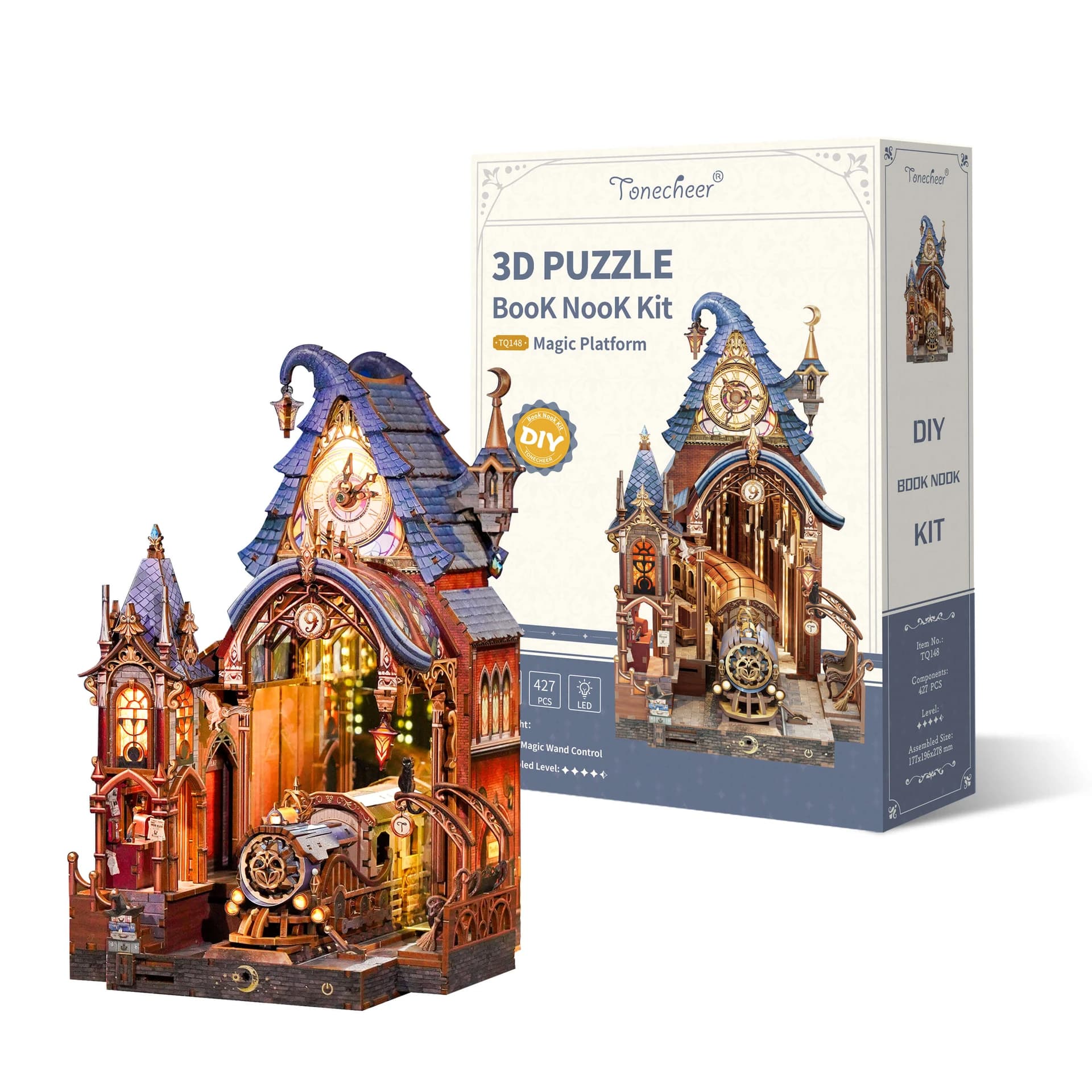 3D Wooden Puzzle DIY Book Nook Kit (Magic Platform)