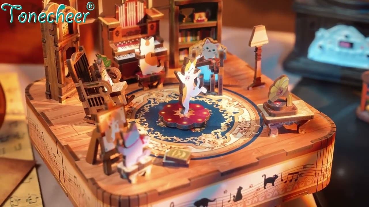 Музыкальная шкатулка Tonecheer Котики video thumbnail